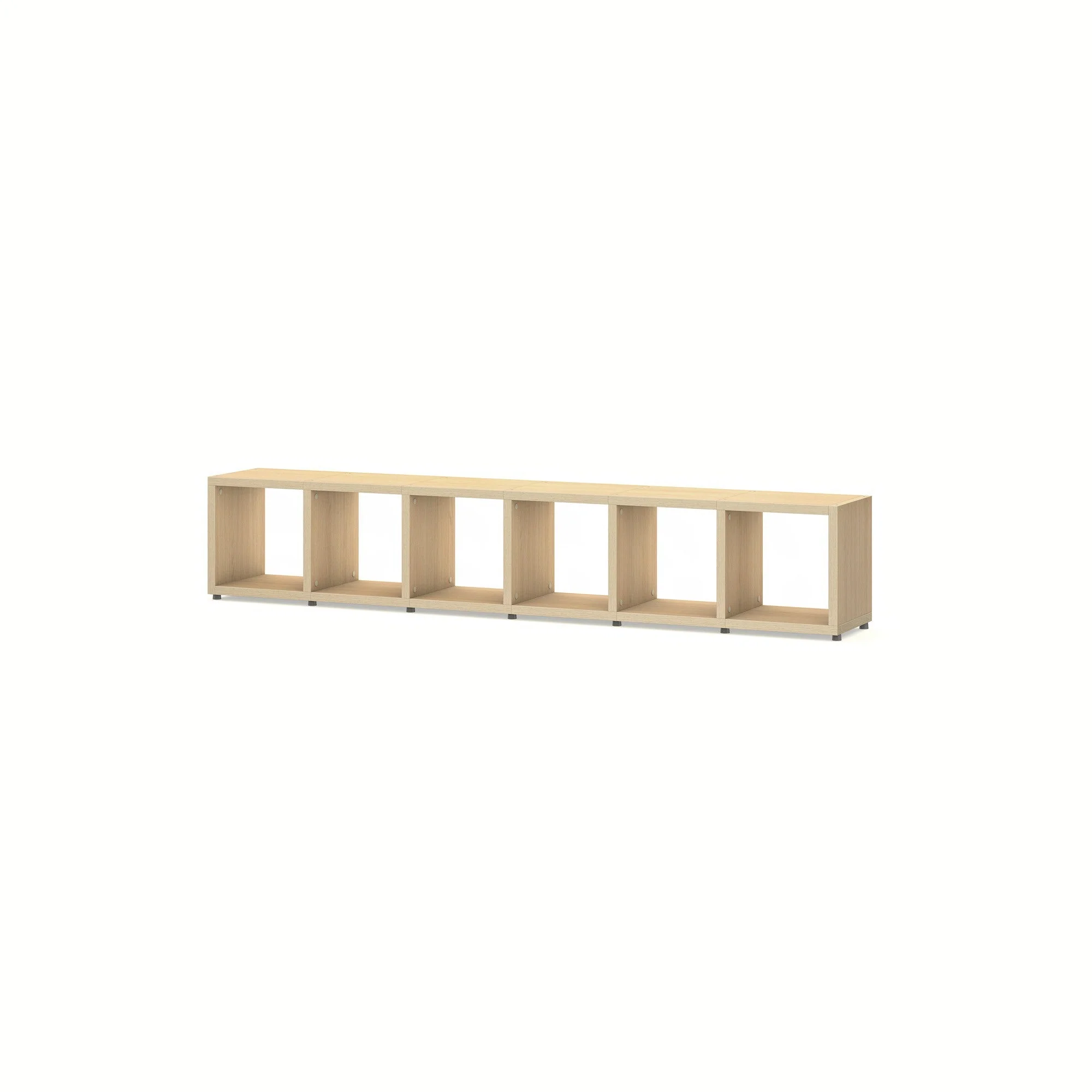 6 Cube Cube Organizer – Sturdy, Modular, Modern Storage System BOON Cube Storage Shelf Square 6x1 - Image 4