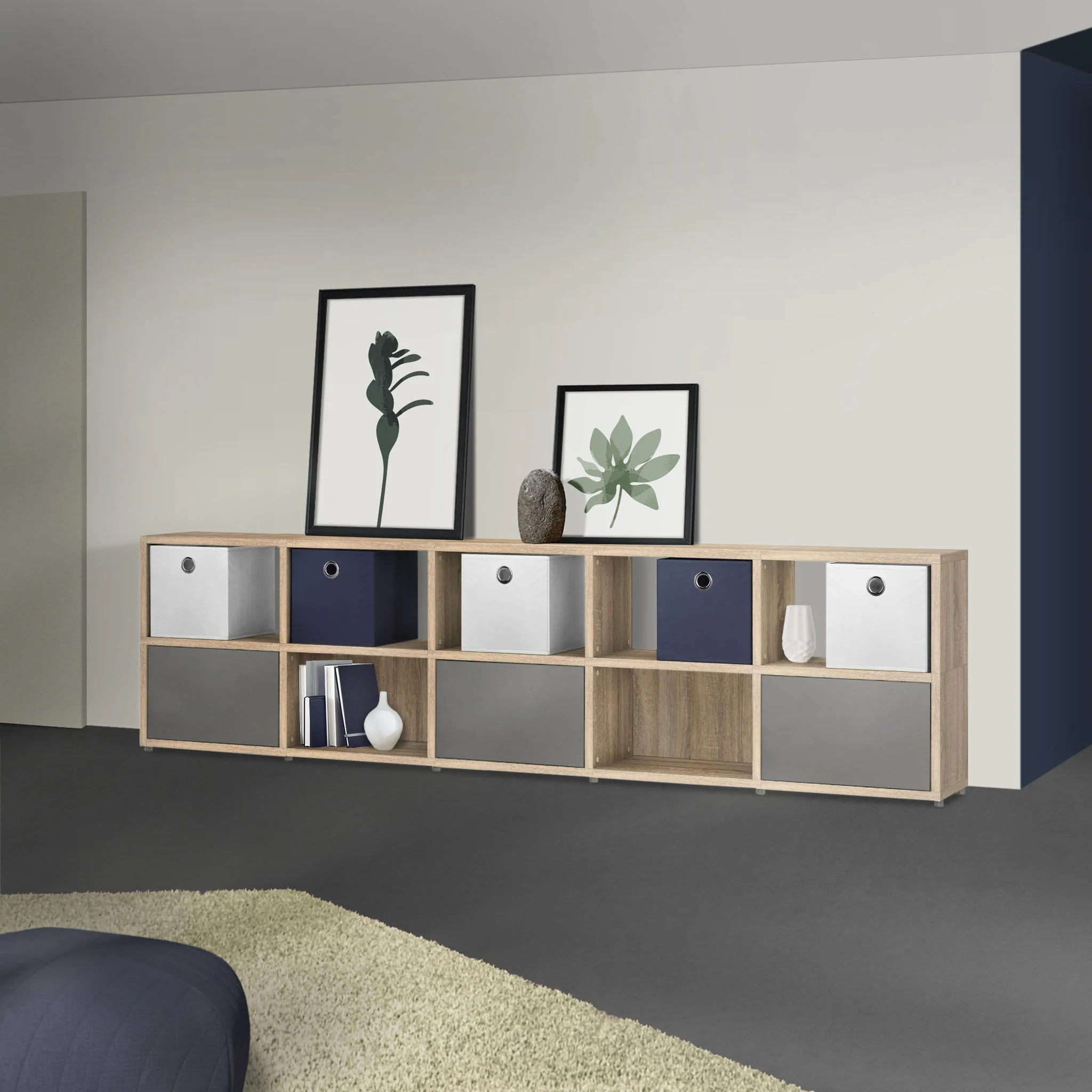 BOON Cube Storage Shelf Rectangular 4x4 - Image 2