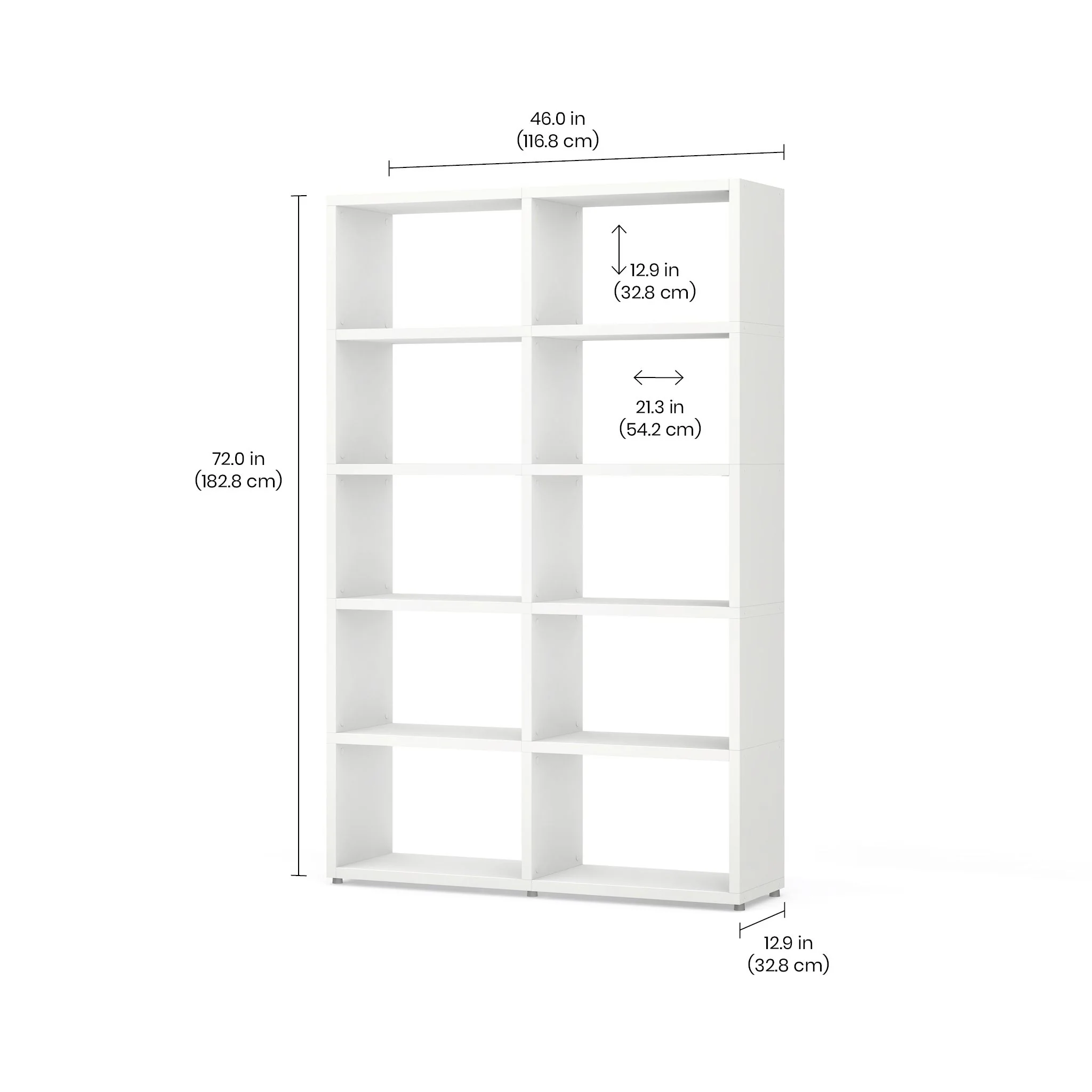 BOON Cube Storage Shelf Square 2x5 - Image 3