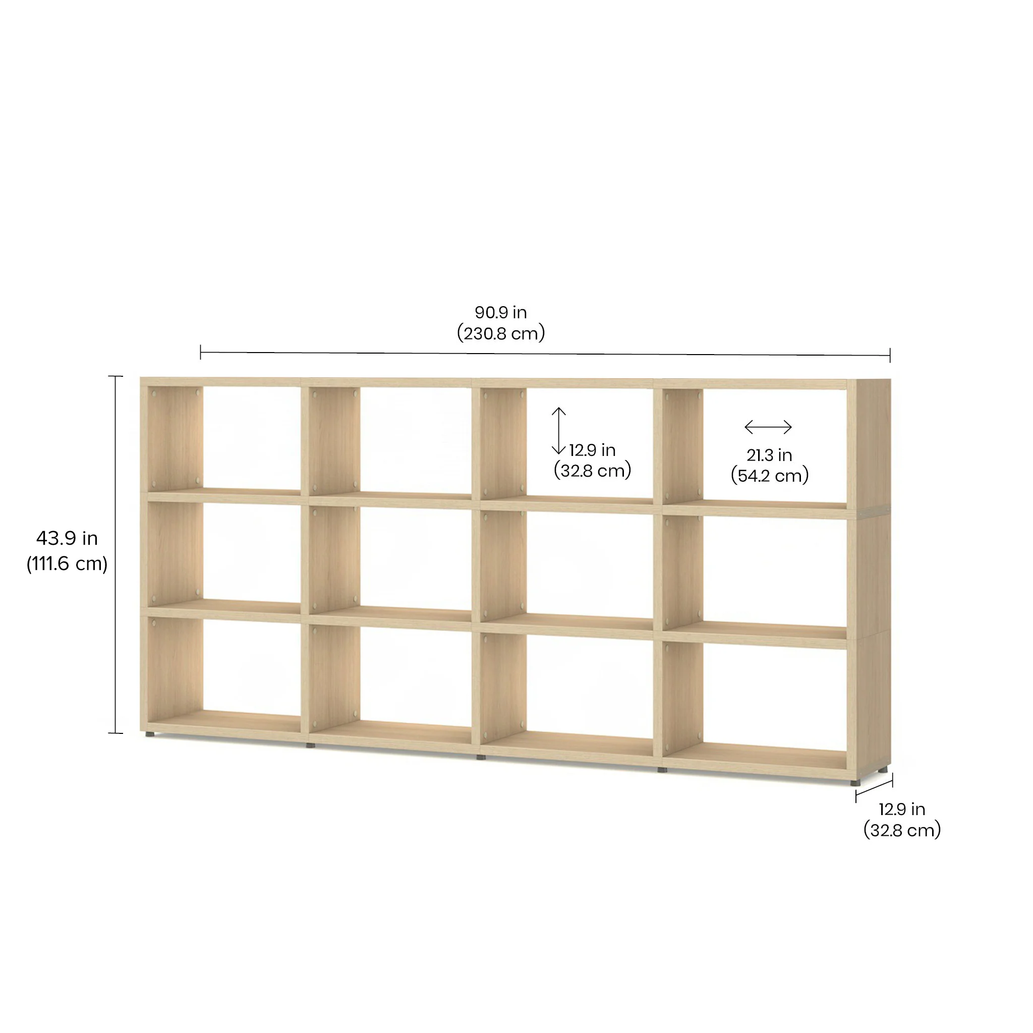 BOON Cube Storage Shelf Square 4x3 - Image 3