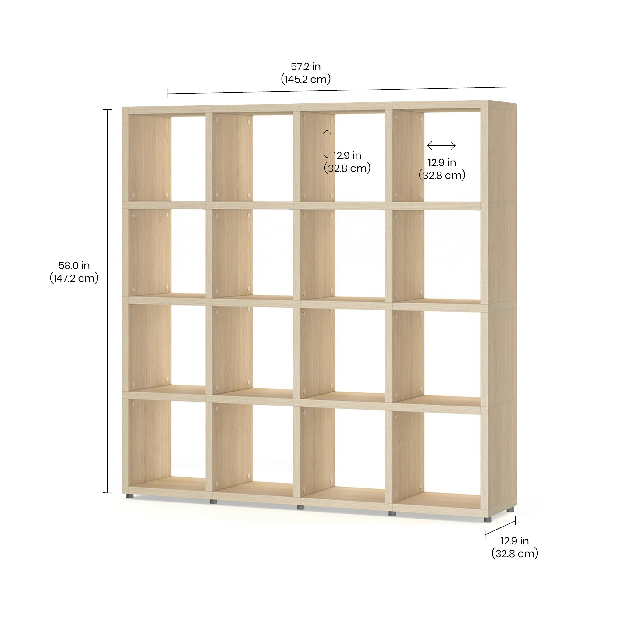 BOON Cube Storage Shelf Square 4x4 - Image 3