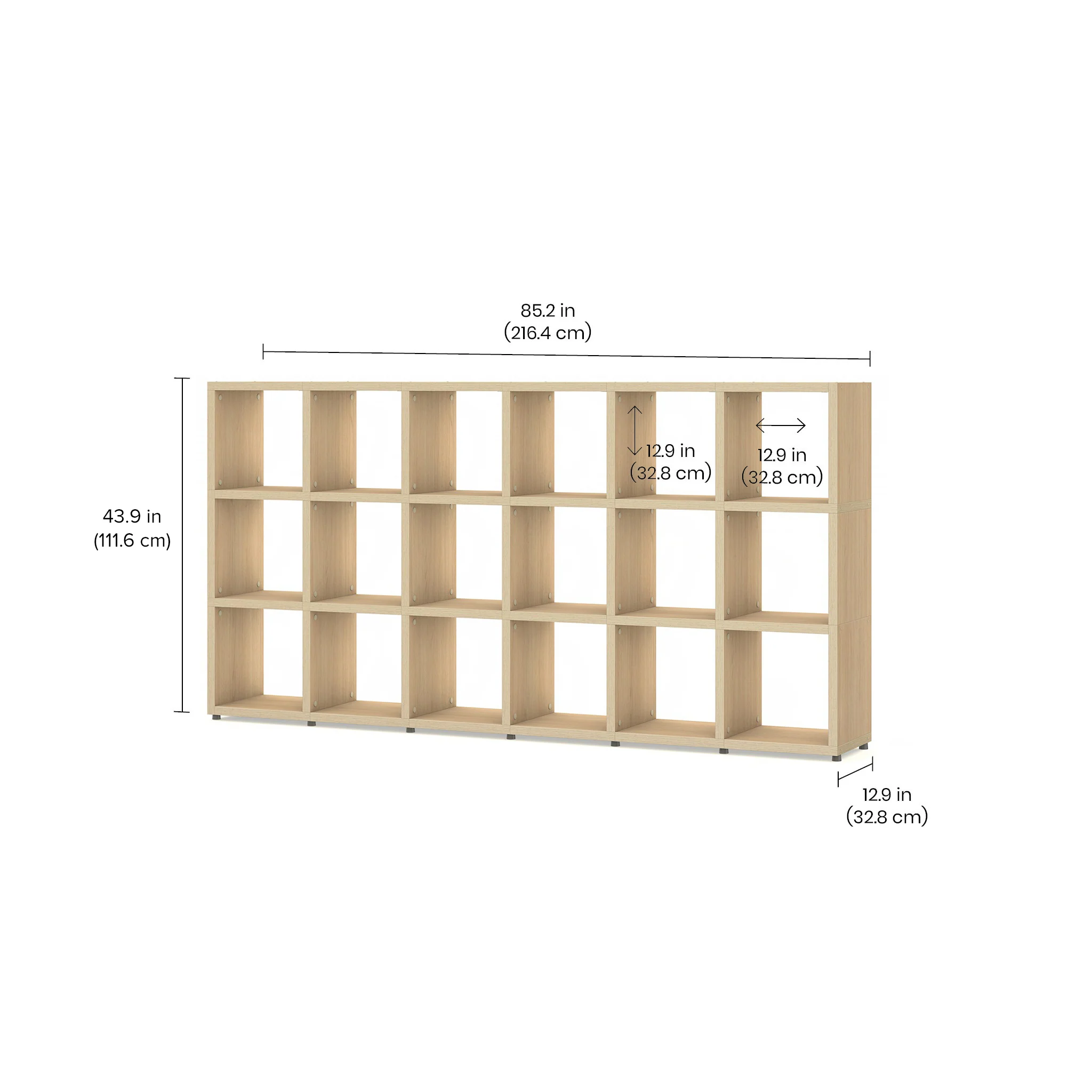 BOON Cube Storage Shelf Square 6x3 - Image 3