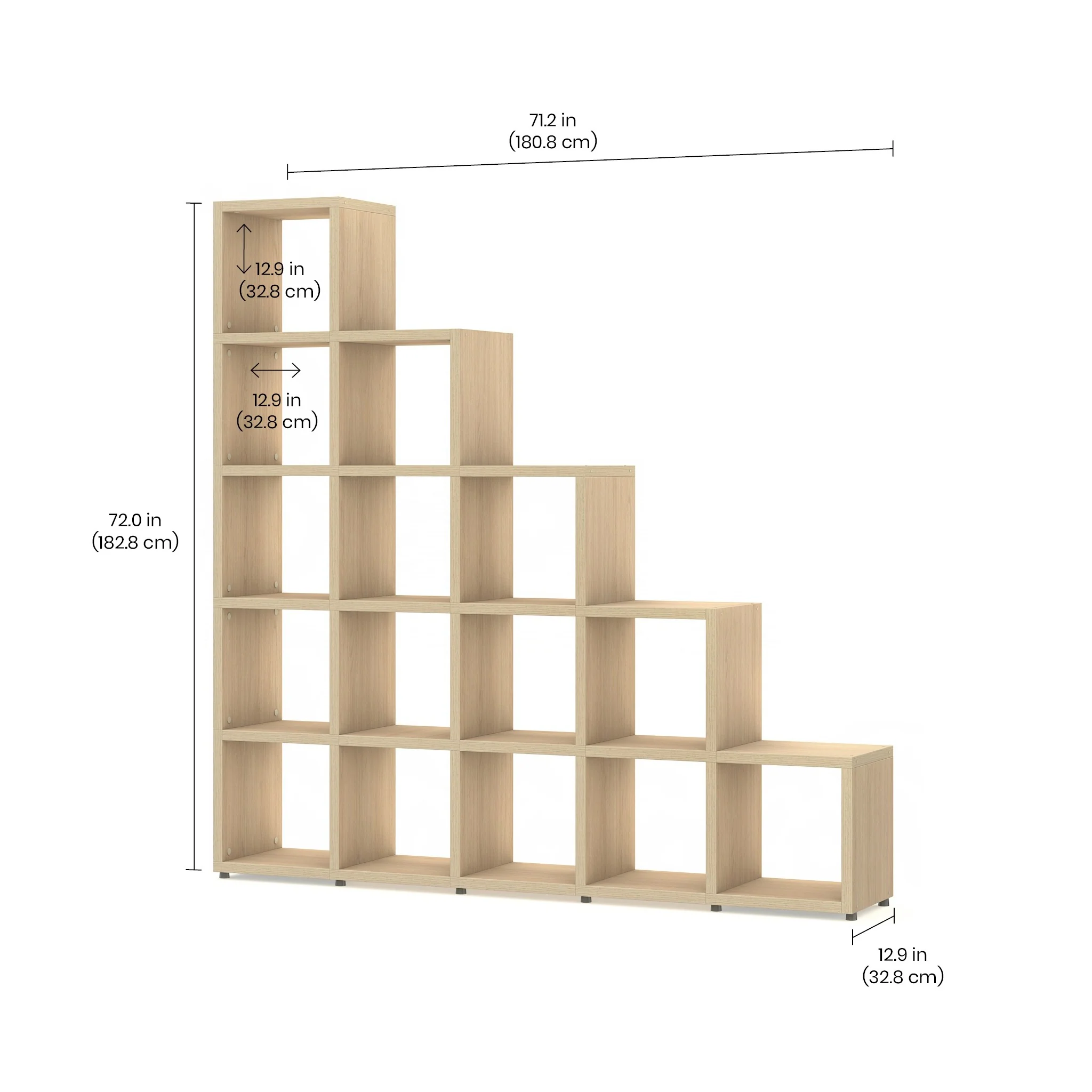 BOON Cube Storage Shelf Rectangular Step 5x5 - Image 2