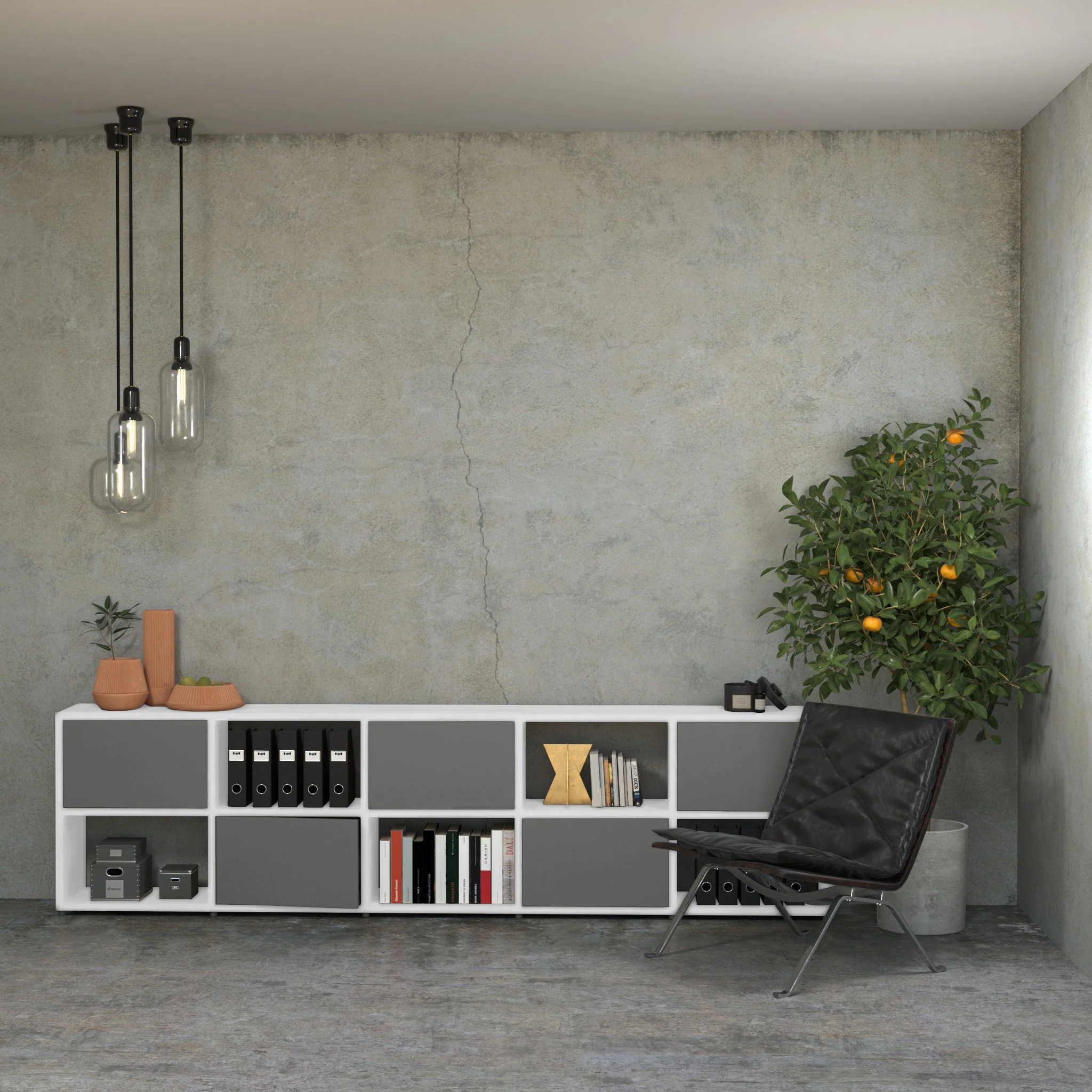 3 Cube Organizer – Durable, Modular, Modern Storage Shelf  BOON Cube Storage Shelf Rectangular 3x1 - Image 4