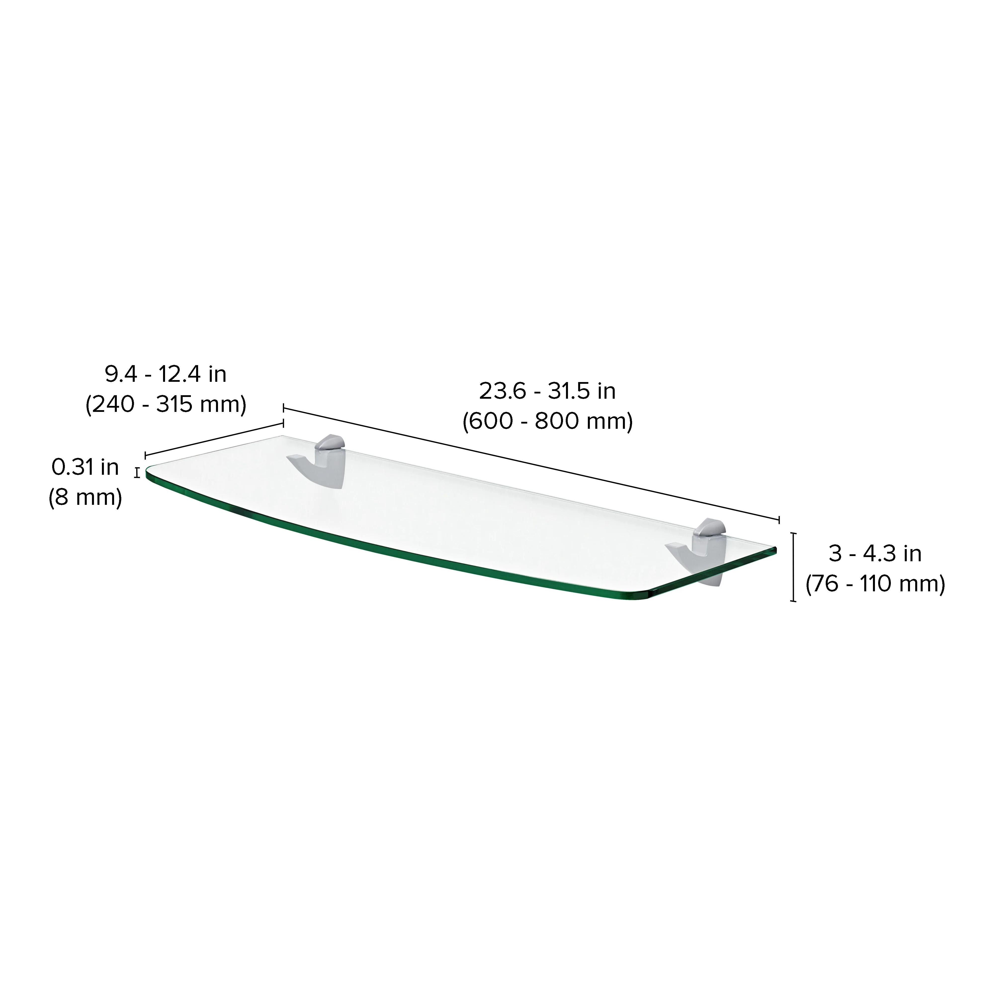 GLASSLINE Convex Shelf and SCOOP Clip - Image 6
