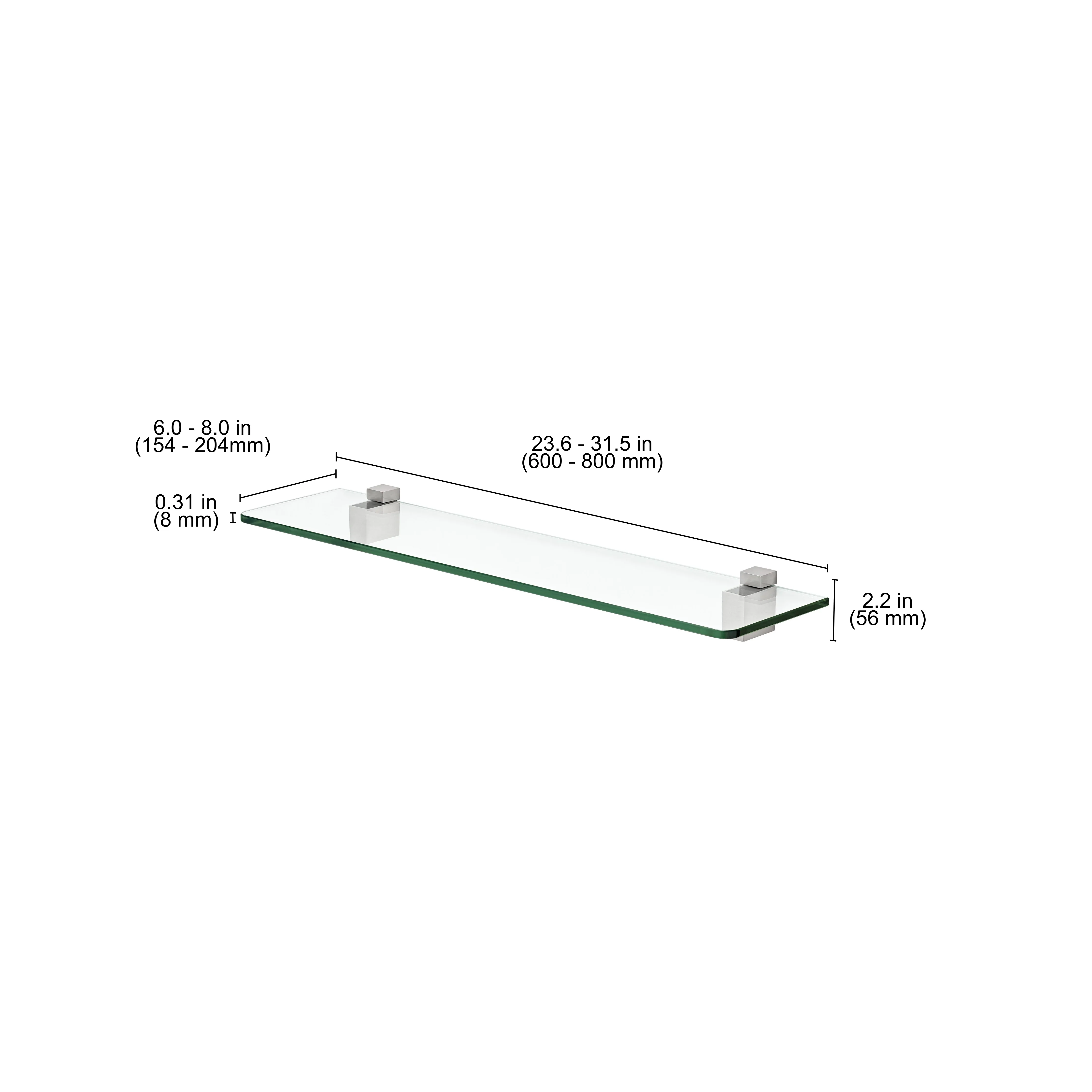 GLASSLINE Standard Shelf and CUADRO Clip - Image 12
