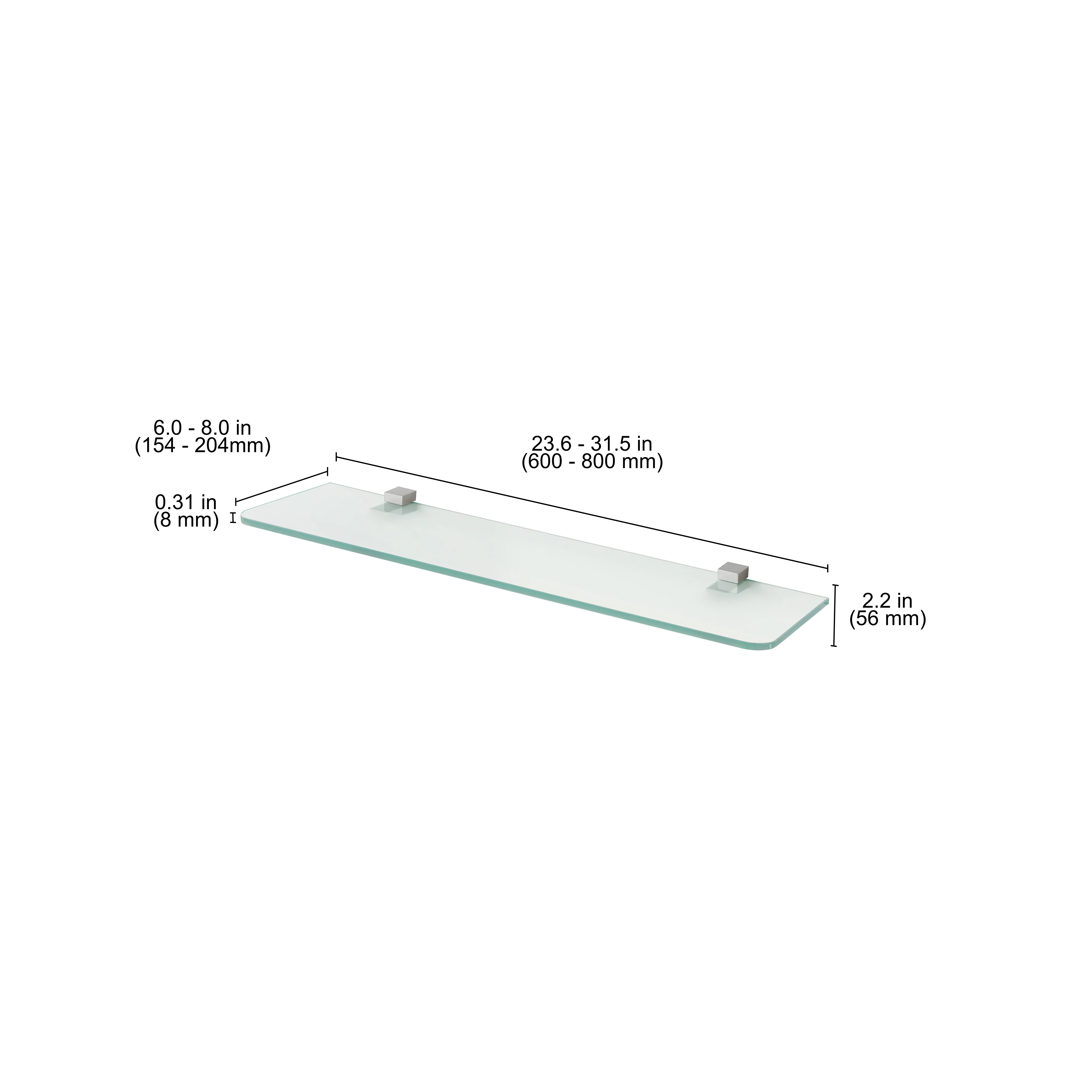 GLASSLINE Standard Shelf and CUADRO Clip - Image 4