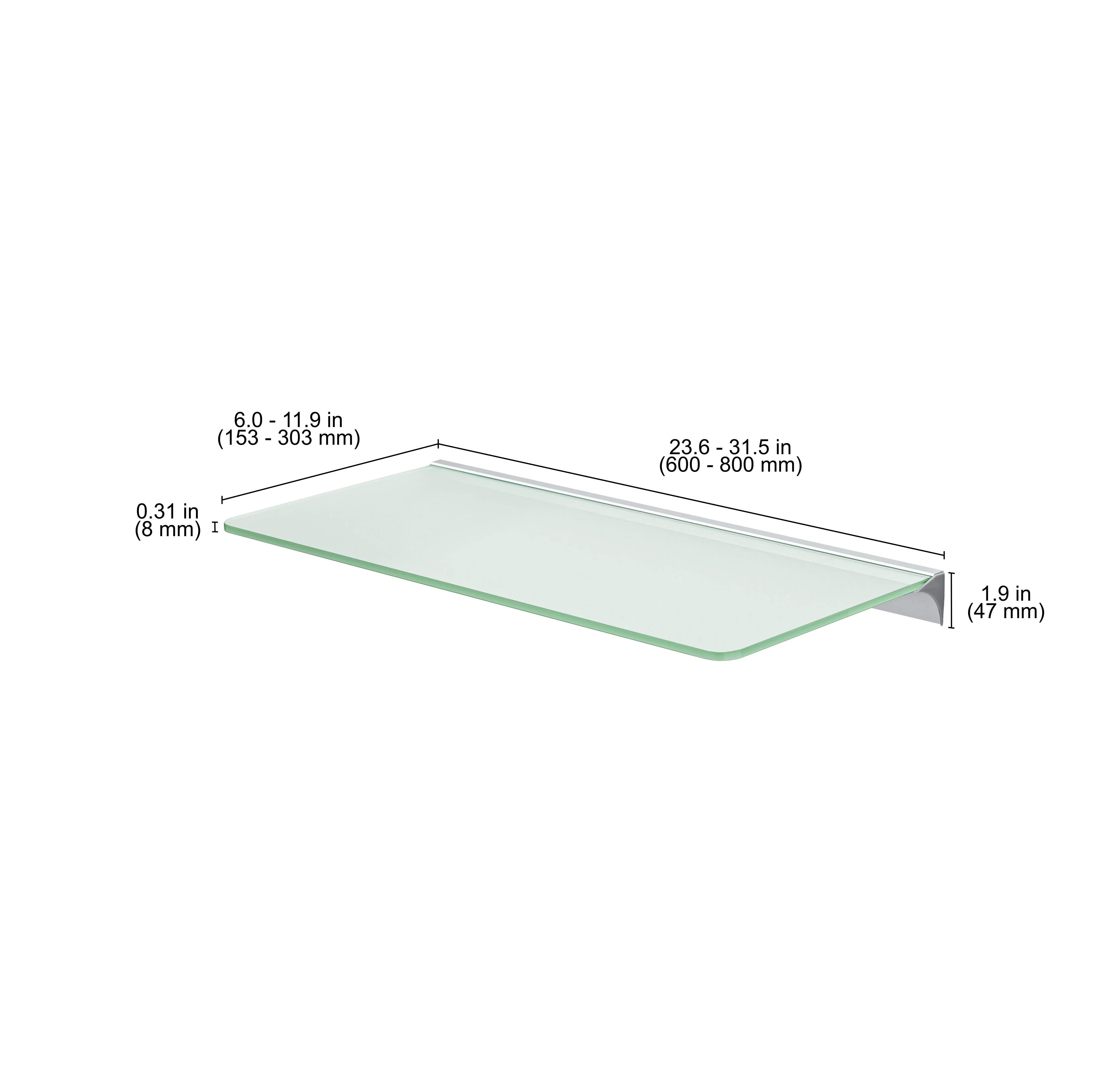 GLASSLINE Standard Shelf and RAIL Glass Bracket - Image 4