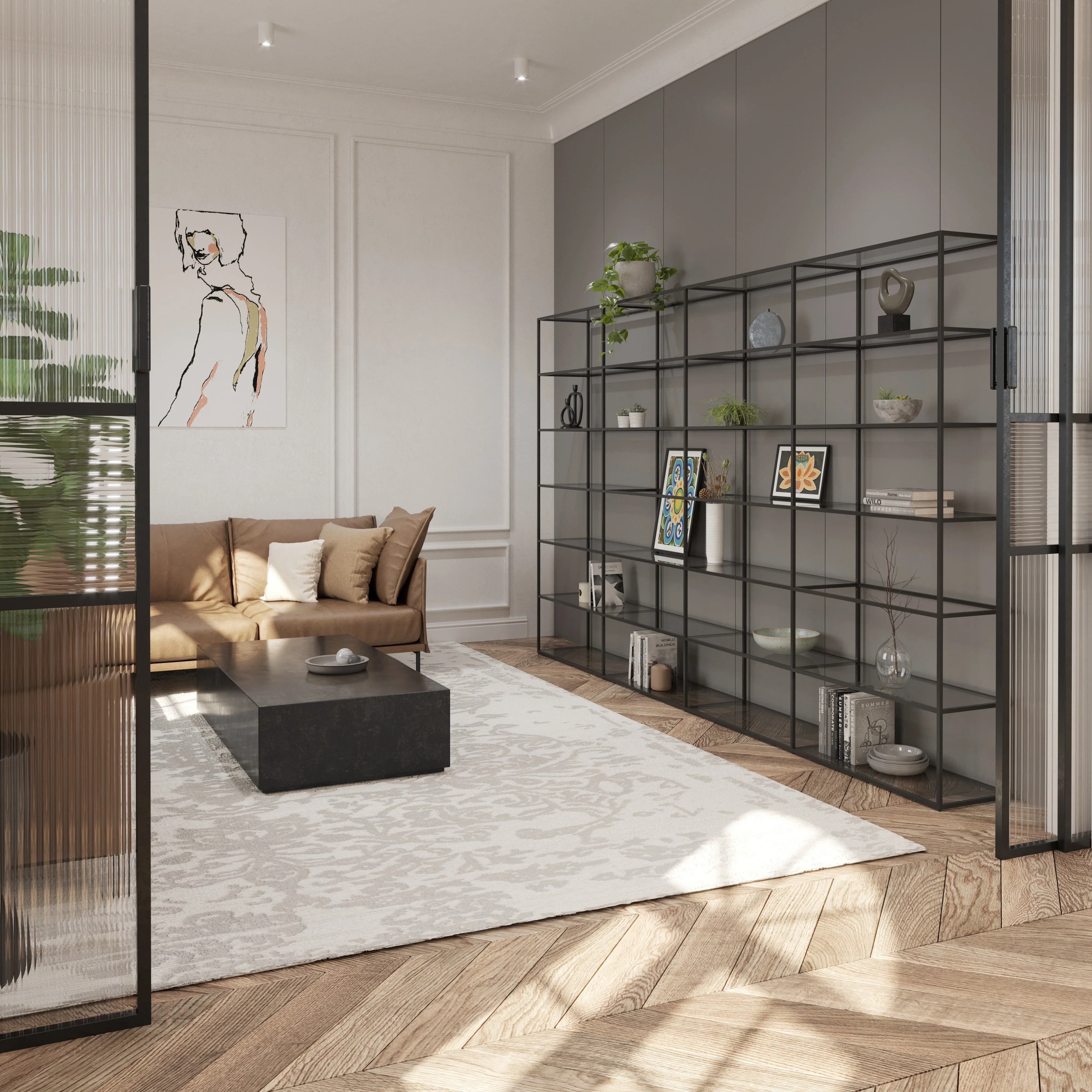 Bookshelf Shelving Unit - Modern Display Storage with Custom Shelves  LIUM Decorative Shelving Unit Combo 3x4/1 - Image 2