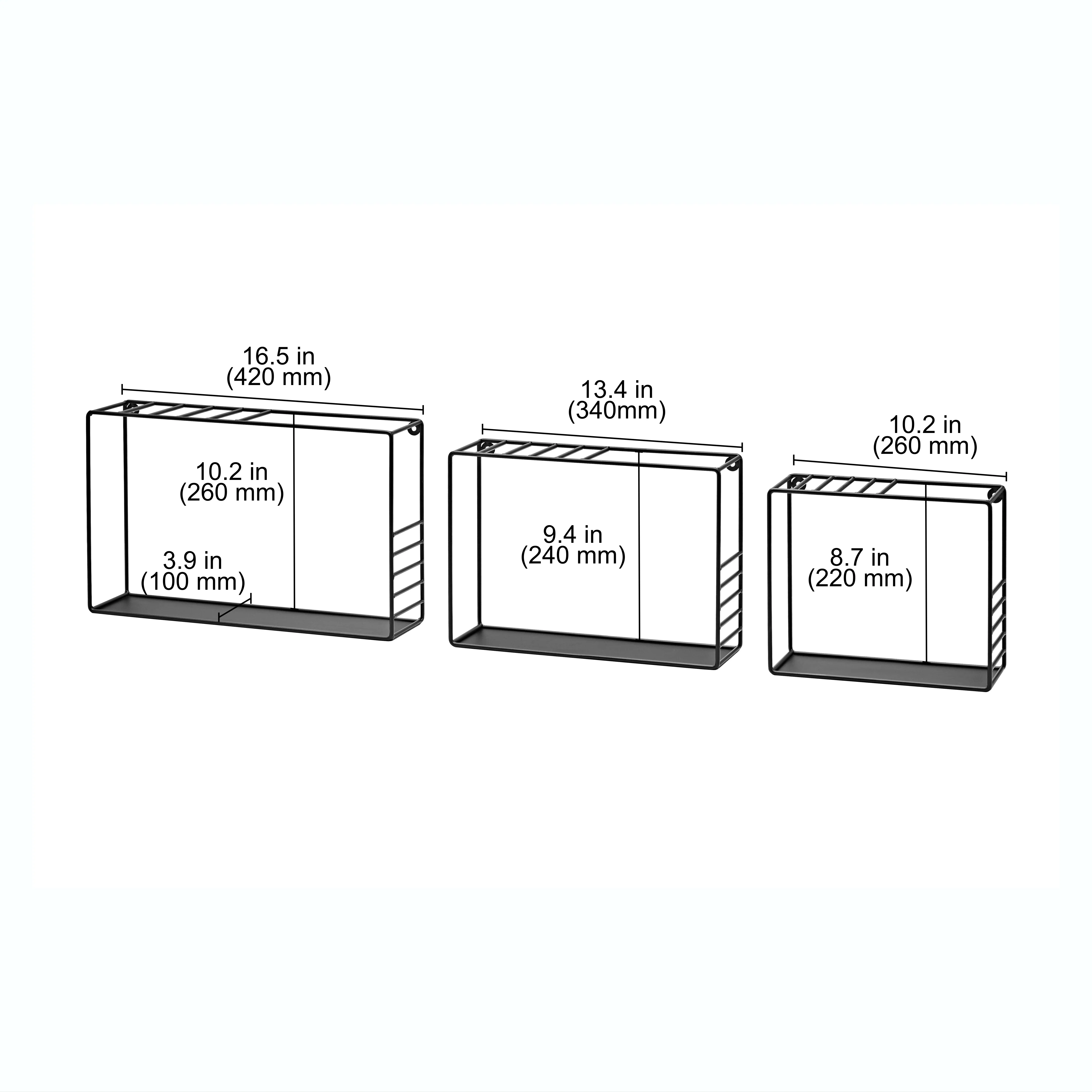SHELF+ Lynn Metal Cube Shelf Set - Image 3