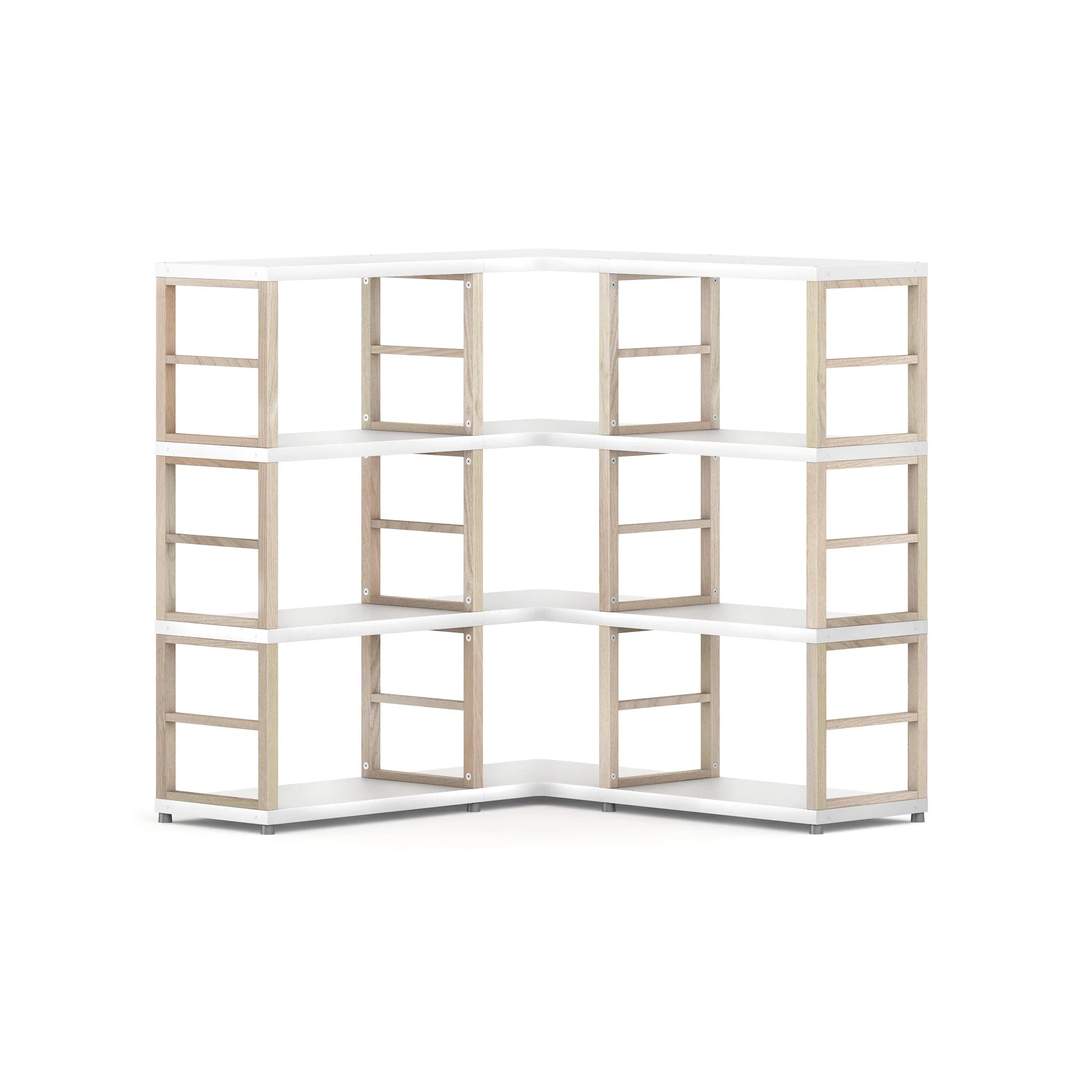 MAXX Modern Shelving Unit Corner 3x3