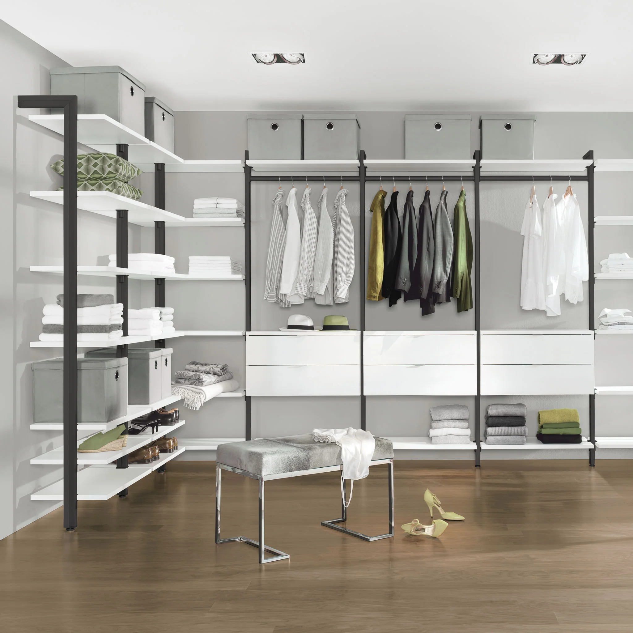 Best Closet Systems - Award Winning Modular Walk In Closet Organization System CLOS-IT W-153 - Image 12