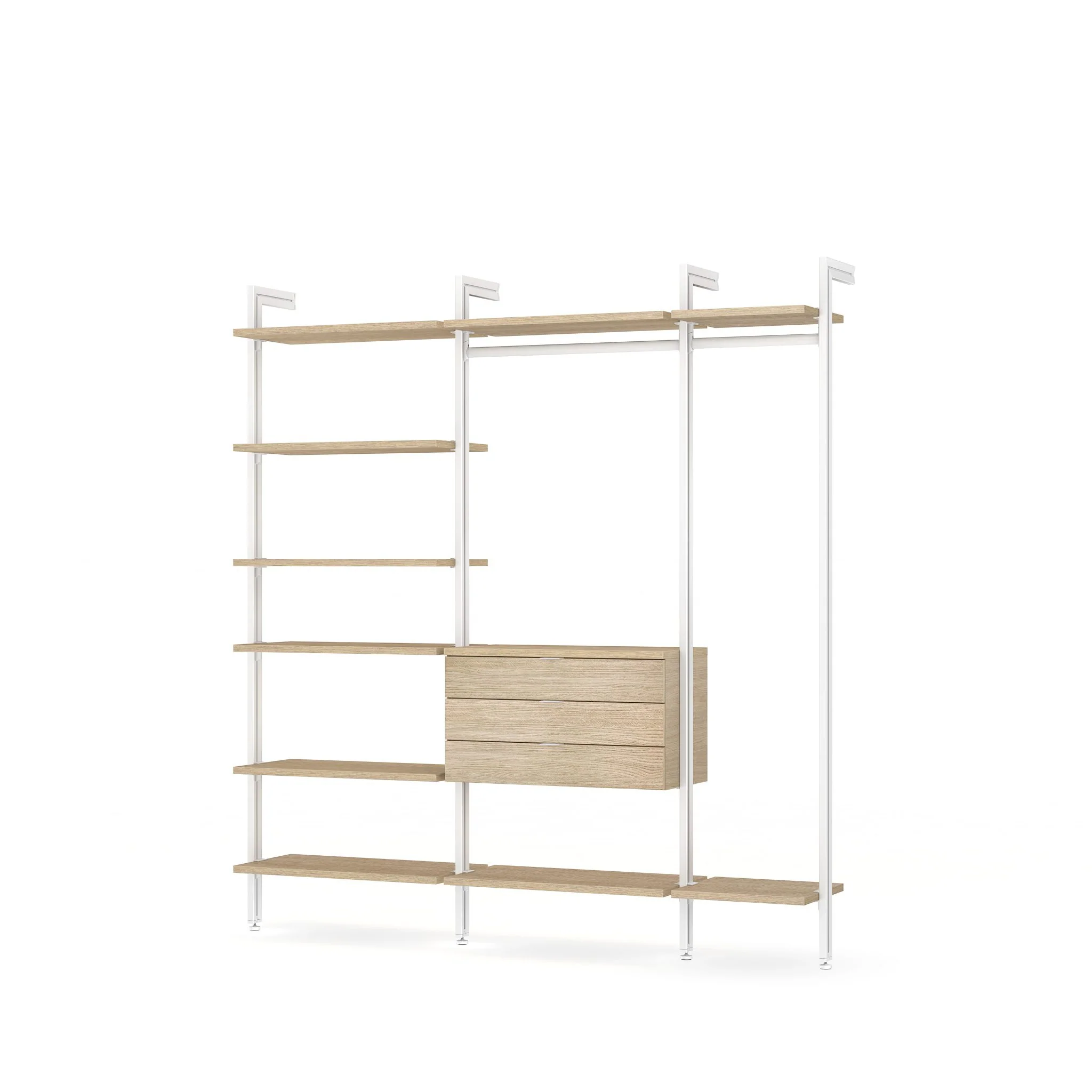 Premium Closet System with Drawers - Modern Modular Walk-In Organization CLOS-IT W-254 - Image 2