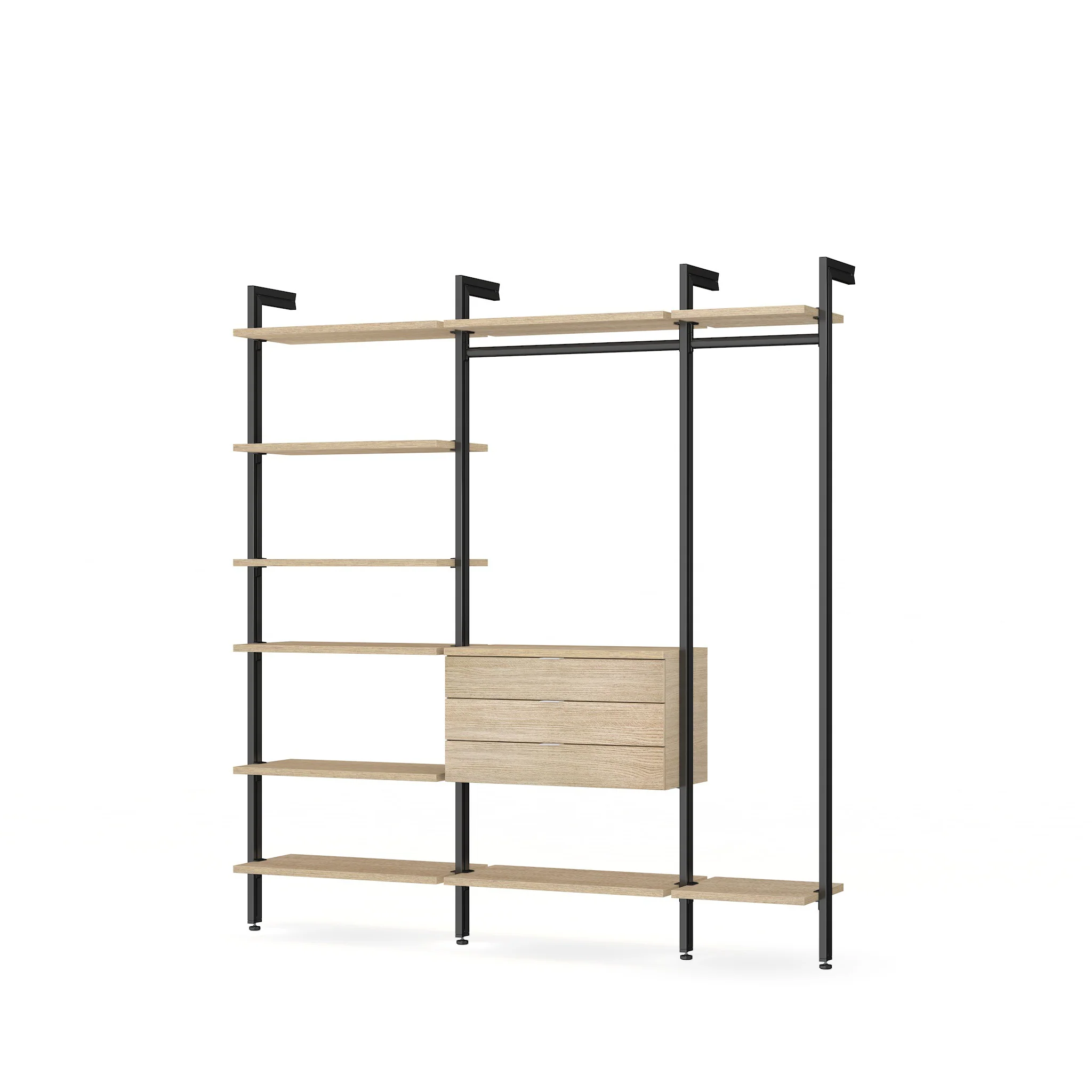 Premium Closet System with Drawers - Modern Modular Walk-In Organization CLOS-IT W-254 - Image 3