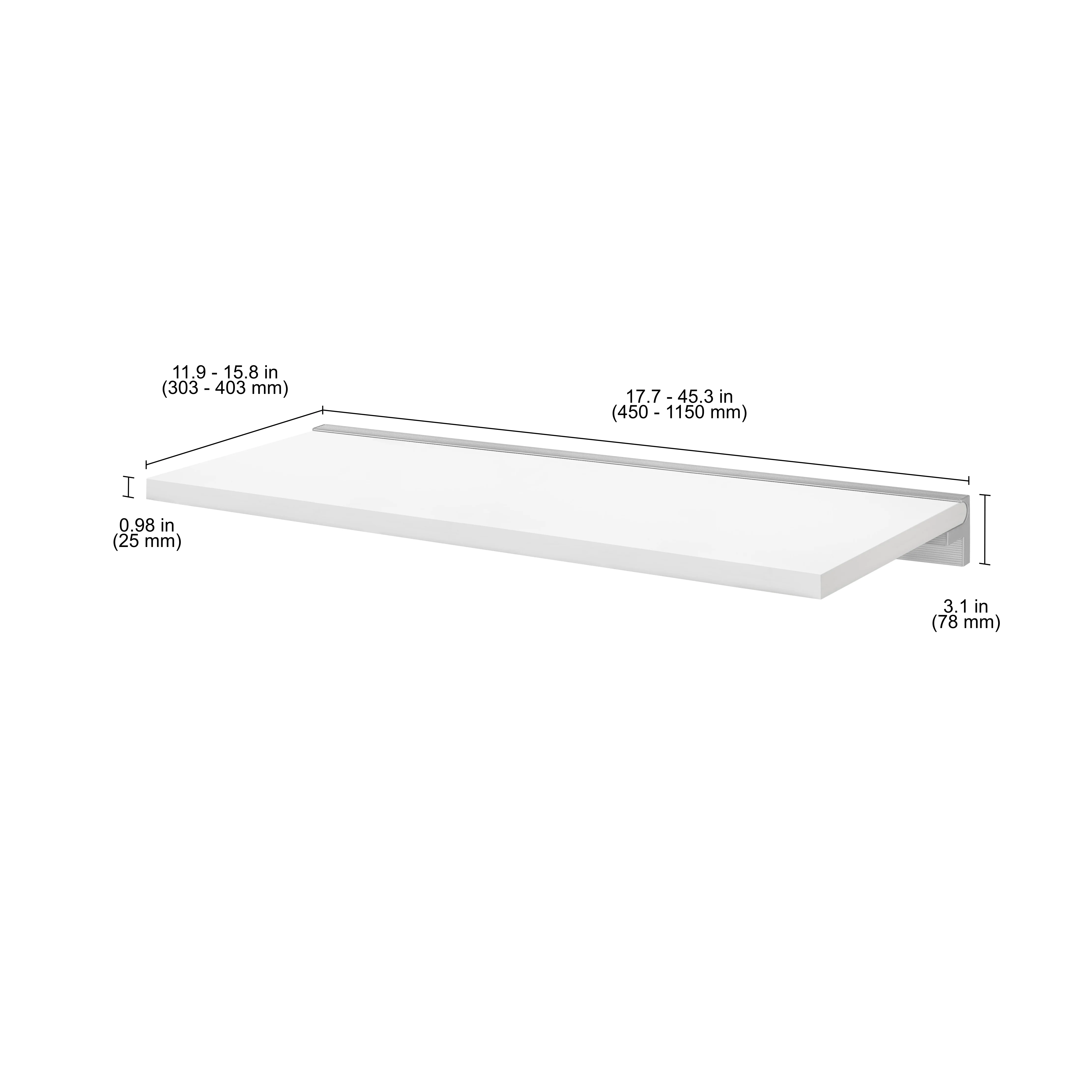 Sturdy Shelf and Bracket Kit With Stylish Supports - Ideal Bathroom, Kitchen, Living Room or Bedroom Shelves - Image 4