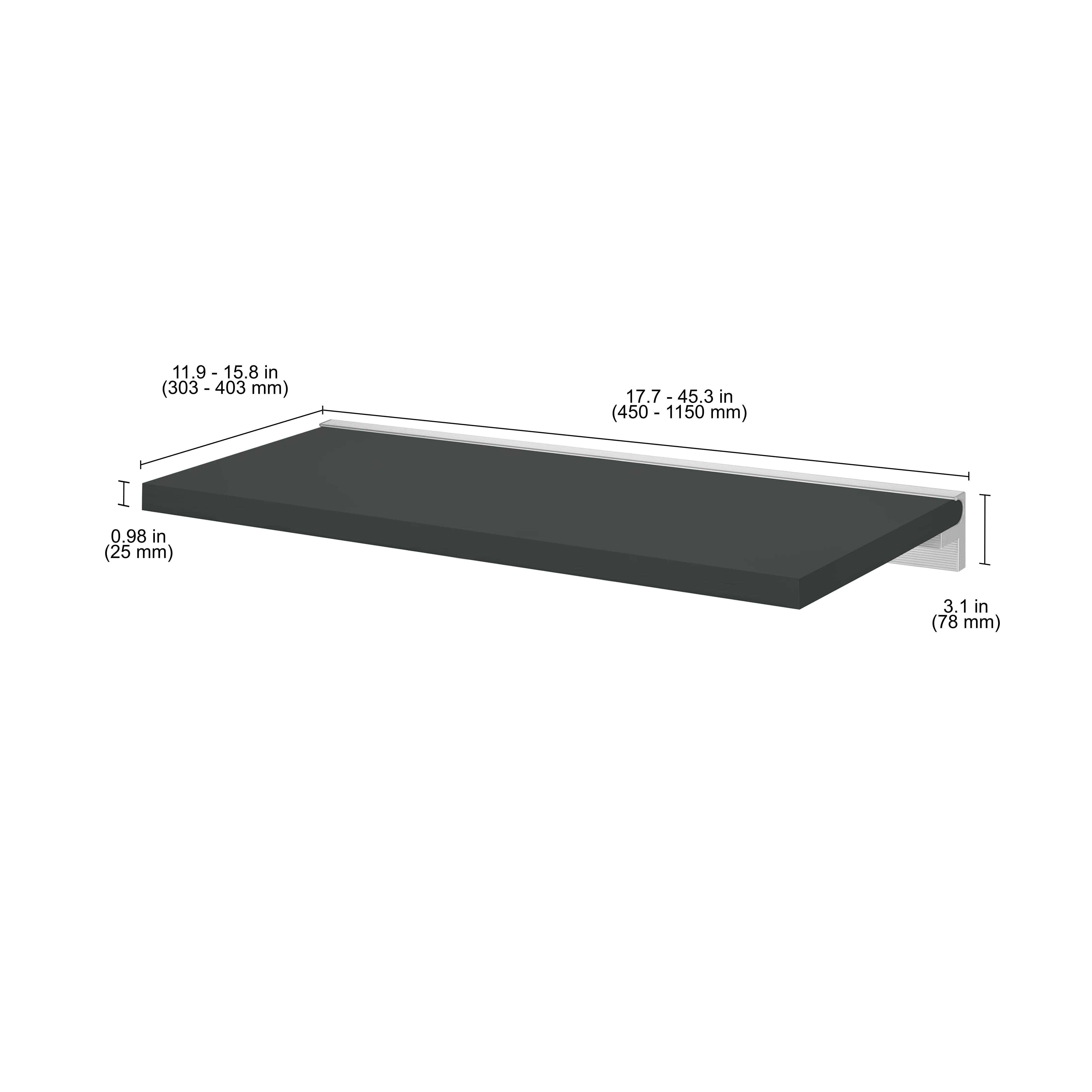 Sturdy Shelf and Bracket Kit With Stylish Supports - Ideal Bathroom, Kitchen, Living Room or Bedroom Shelves - Image 5