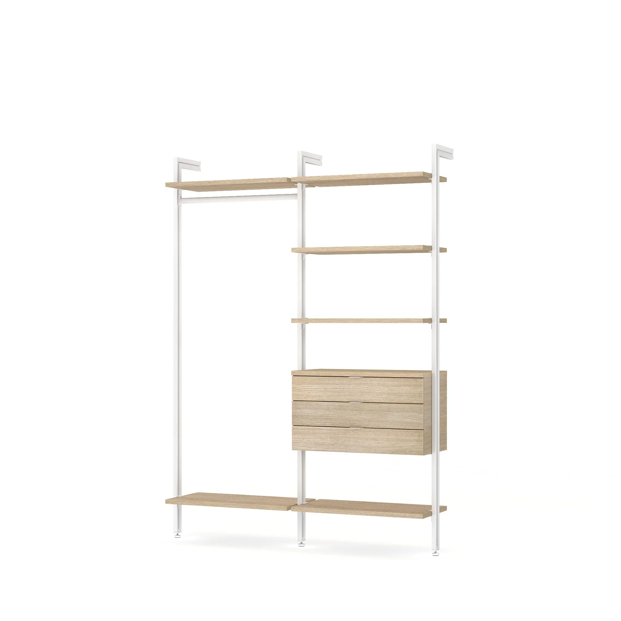 Wardrobe Closet with Drawers Open Wardrobe CLOS-IT W-204 - Image 3