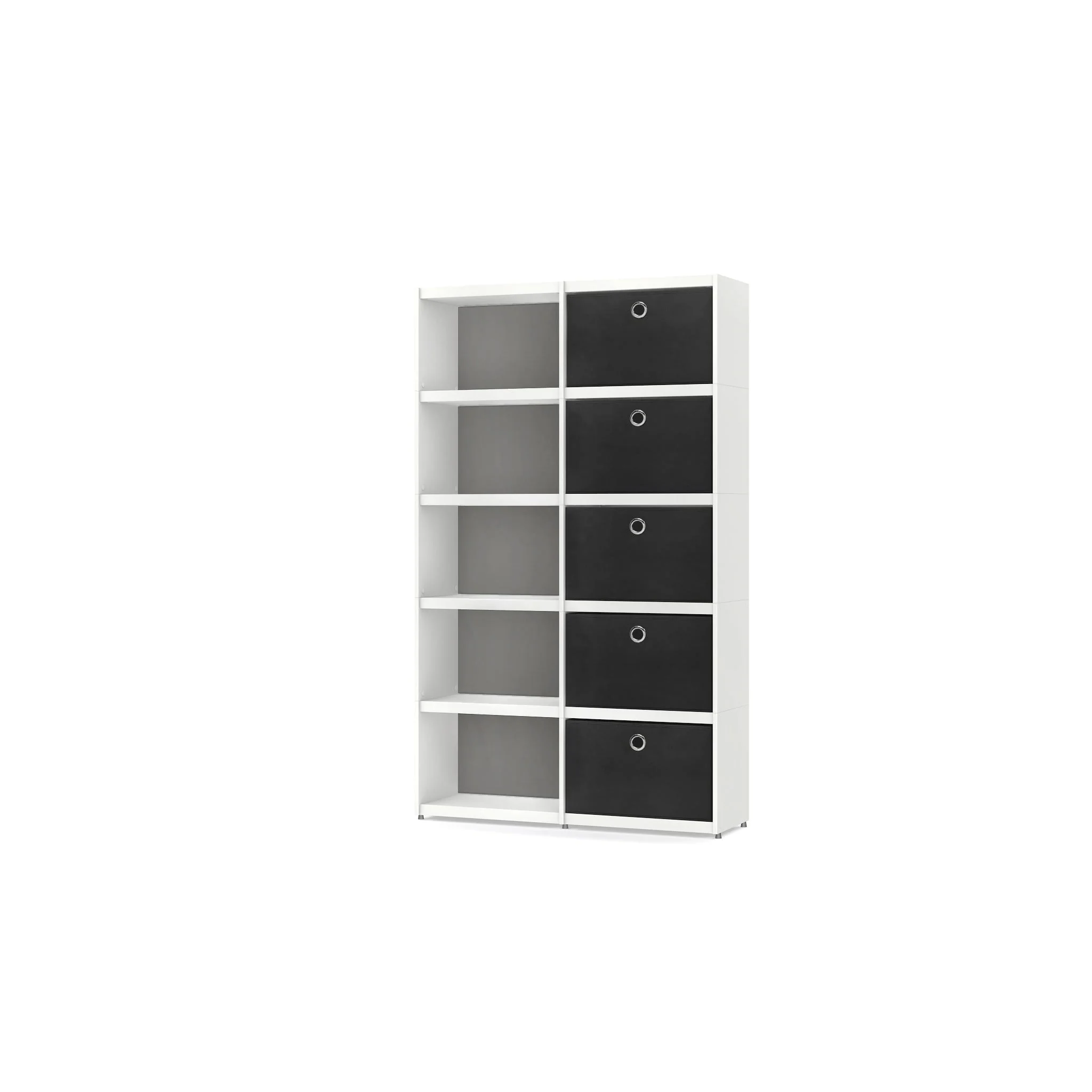 YOMO Modular Bookshelf 2x5 Accessorized