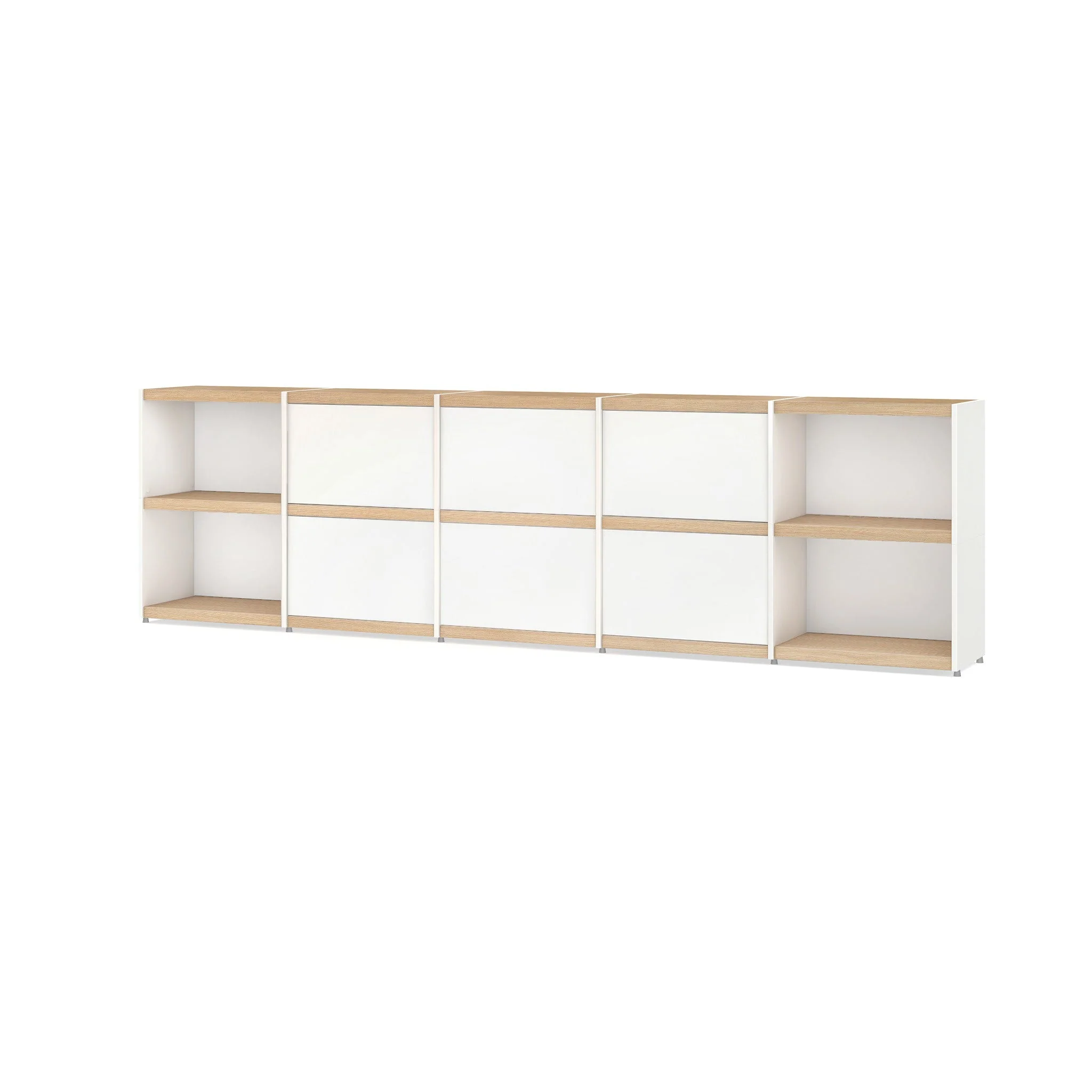 YOMO Modular Bookshelf 5x2 Accessorized