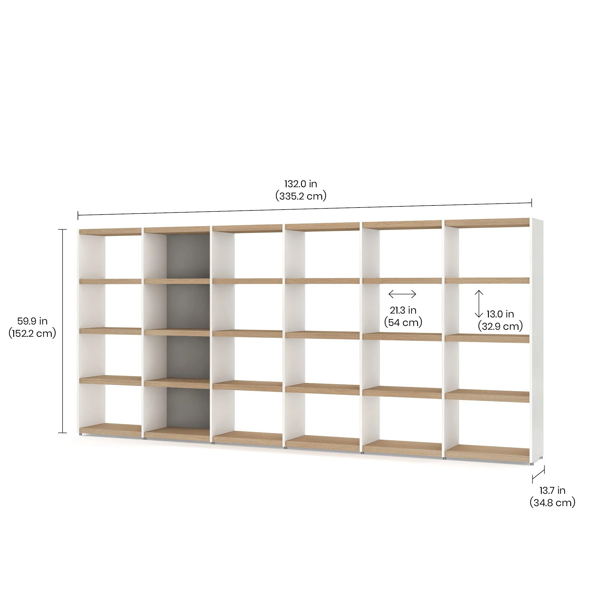 YOMO Modular Bookshelf 6x4 - Image 4
