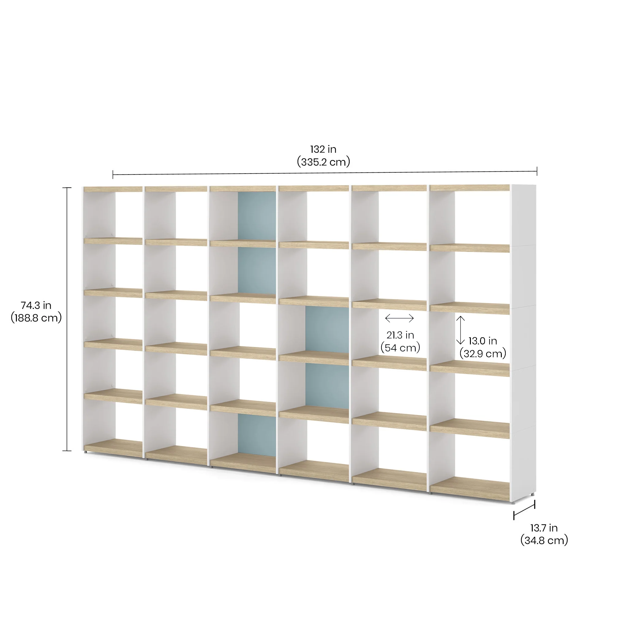 YOMO Modular Bookshelf 6x5 - Image 9
