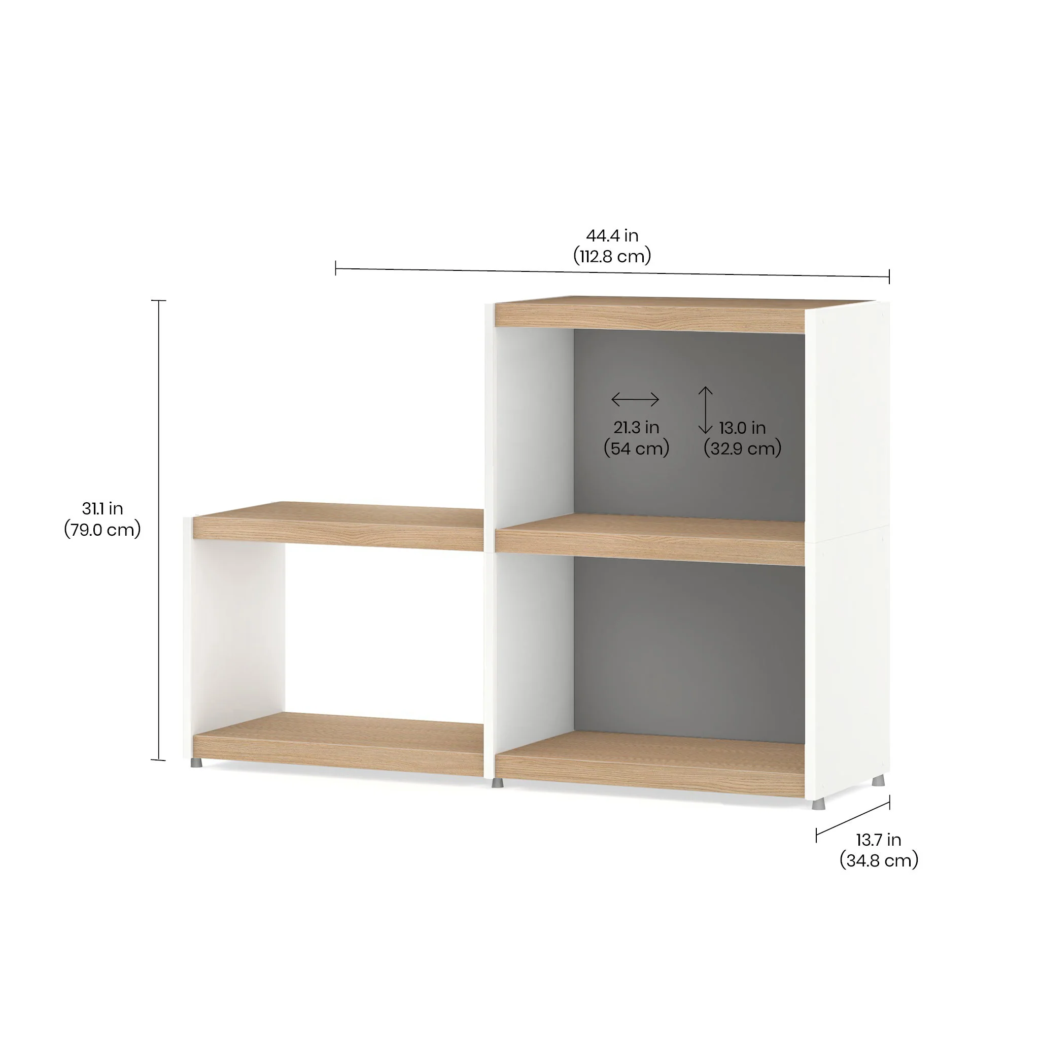 YOMO Modular Bookshelf Step 2x2 - Image 8