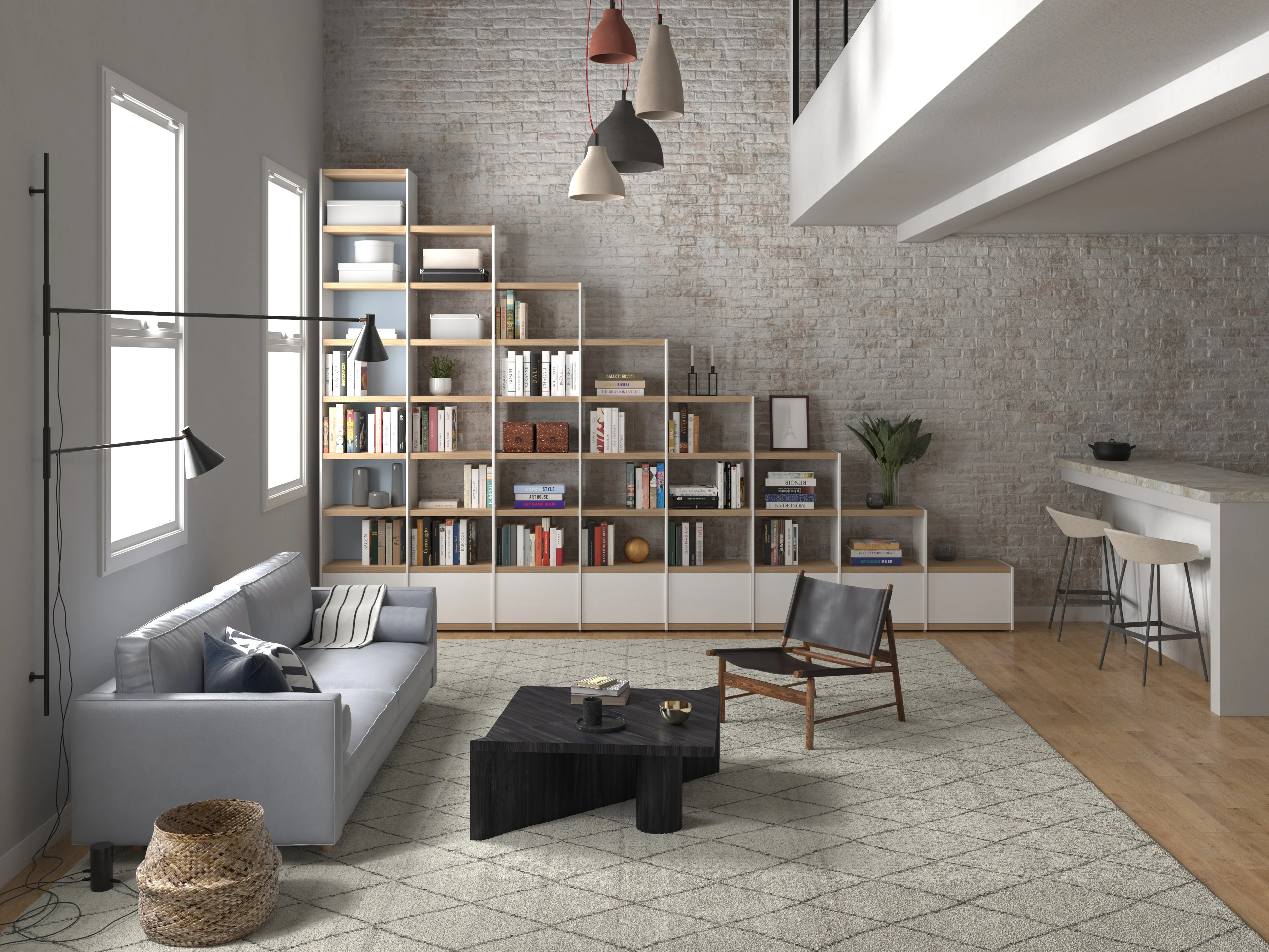 YOMO Modular Bookshelf 5x1 - Image 10